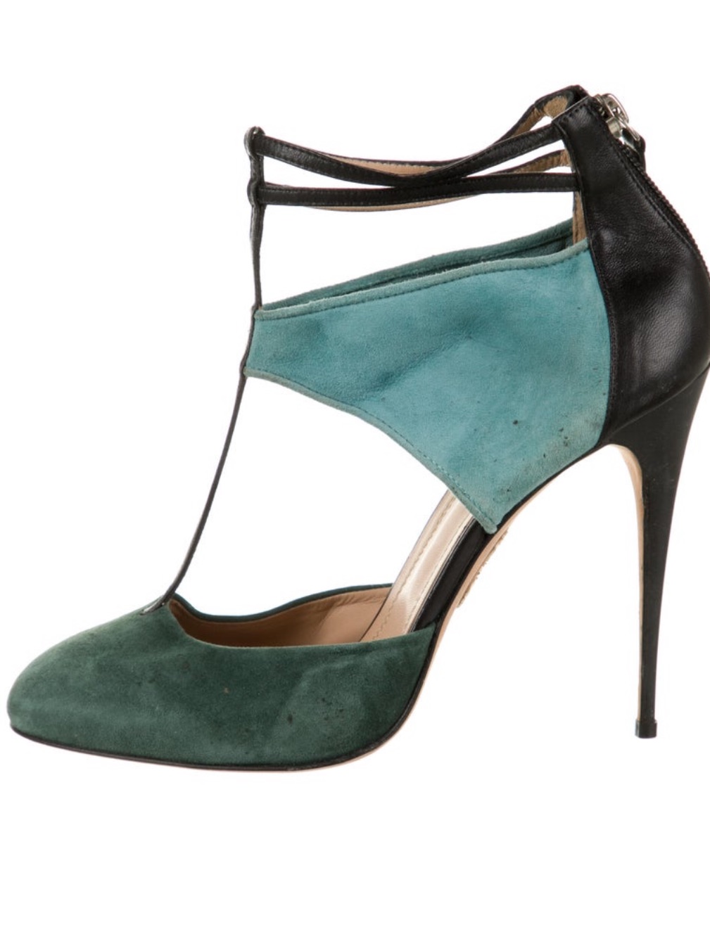 Aquazzura Firenze Vero Cuoio Strappy Heels, Size 39
